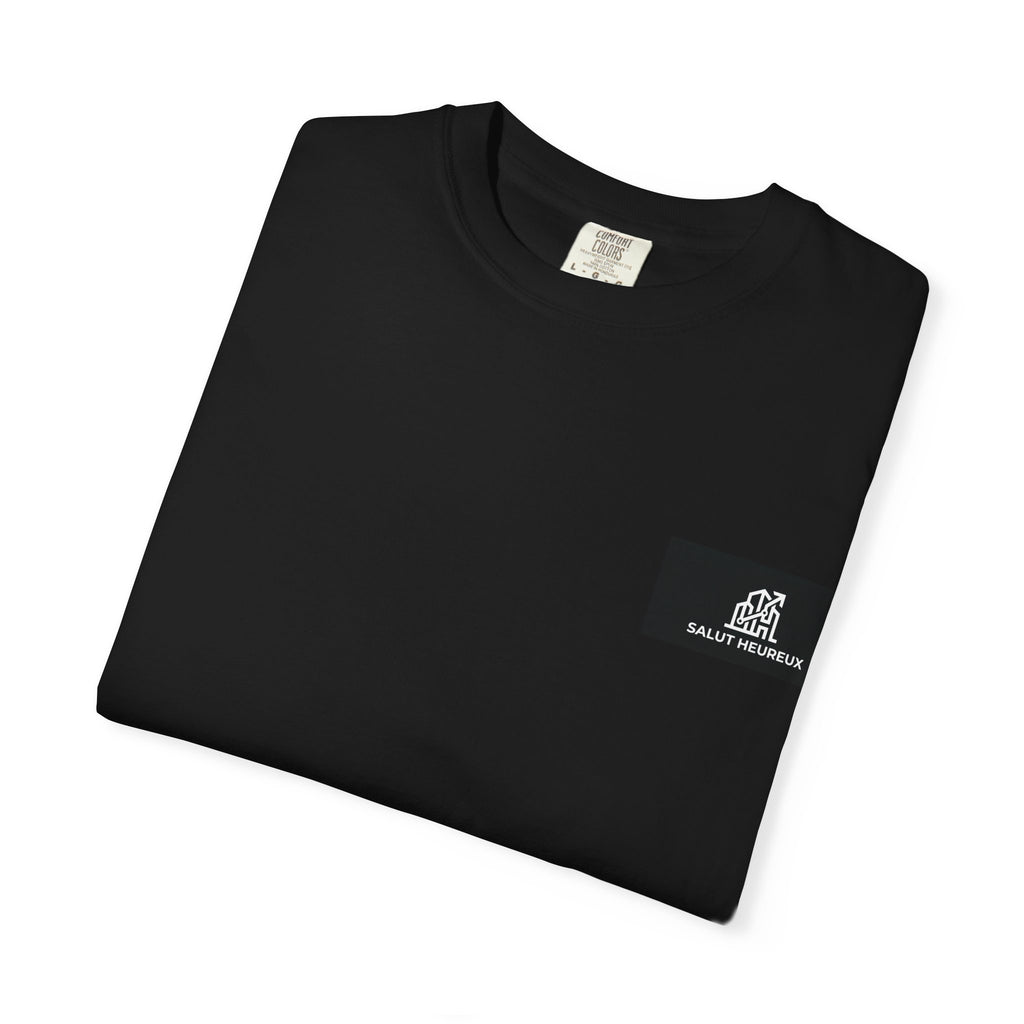 Salut Heureux Pocket Tee – Heavyweight Garment-Dyed Cotton