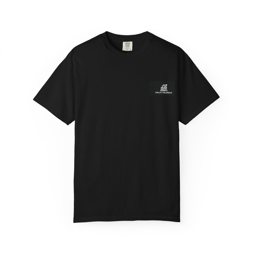 Salut Heureux Pocket Tee – Heavyweight Garment-Dyed Cotton