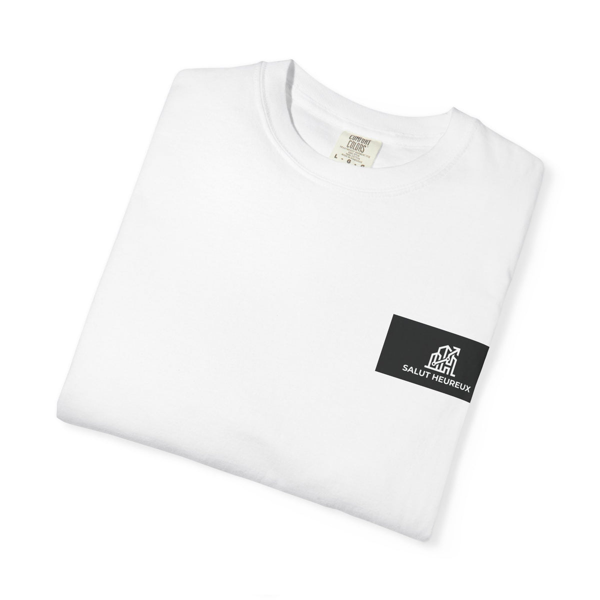 Salut Heureux Pocket Tee – Heavyweight Garment-Dyed Cotton